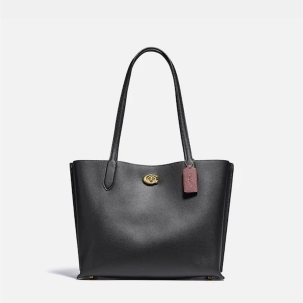 Coach Willow Leather Tote Bag - Black - NWT